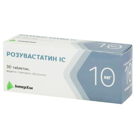 Світлина Розувастатін-IC таблетки 10 мг №30